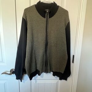 Kenneth Cole New York Sweater Jacket with Zipper Men Size XL